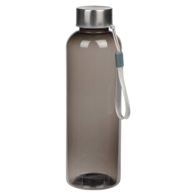 Číra fľaša na pitie s farebným nádychom, objem 550 ml, sivá Číra fľaša na pitie s farebným nádychom, objem 550 ml, sivá